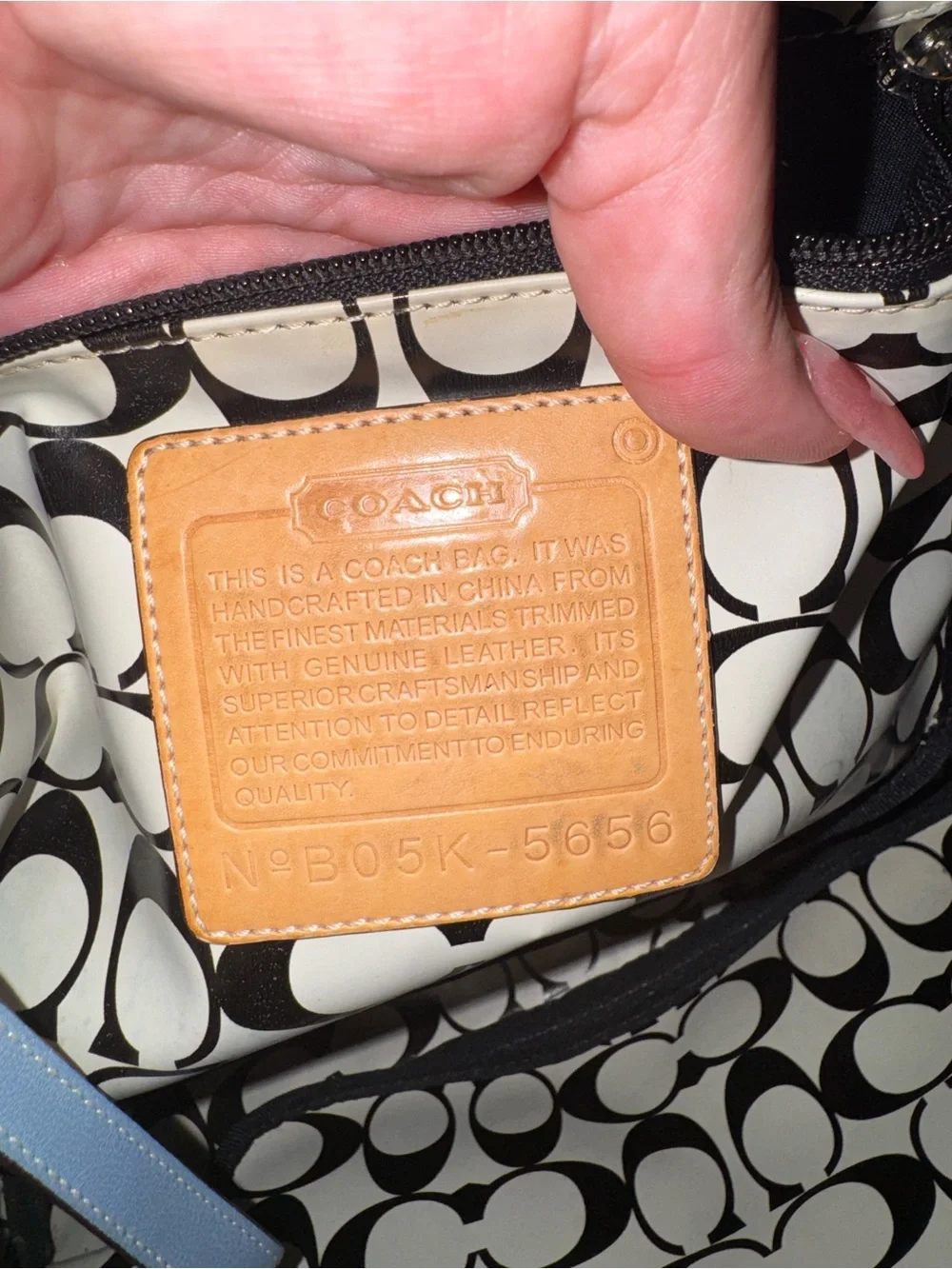 Coach genuine blue